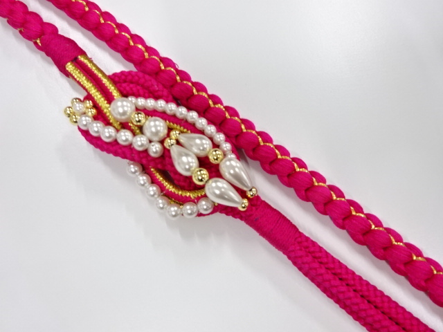 正絹　振袖用　手組帯締め